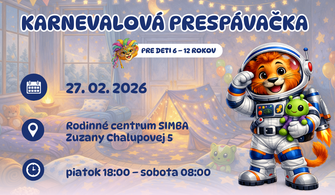KARNEVALOVÁ prespávačka v SIMBE!